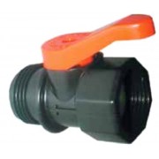 Plastic Ball Valve 3/4" Female Inlet x 3/4" Male Outlet